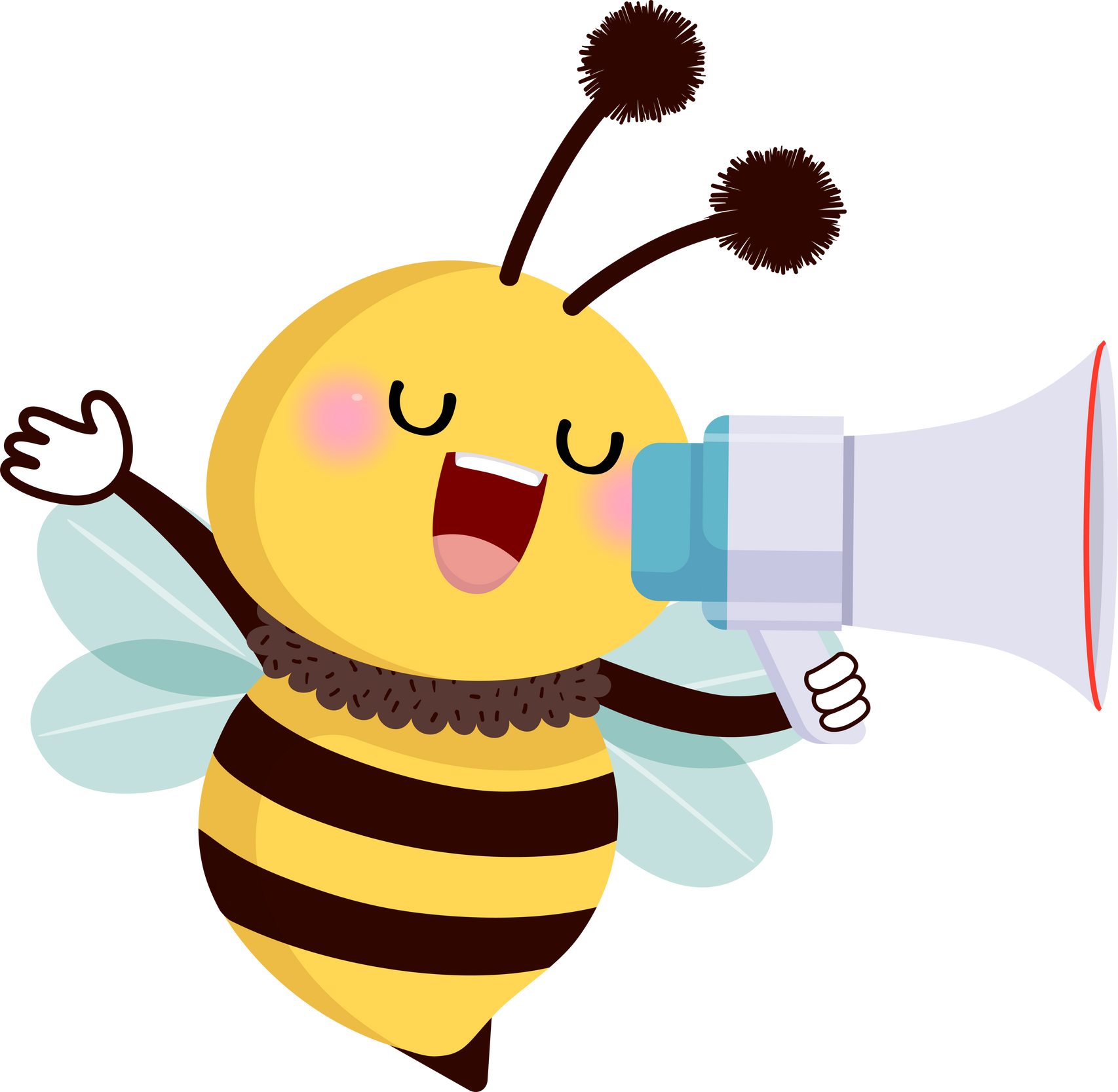 Bee Making an Announcement 